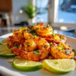 Gegrillte Garnelen Chili Limetten Marinade