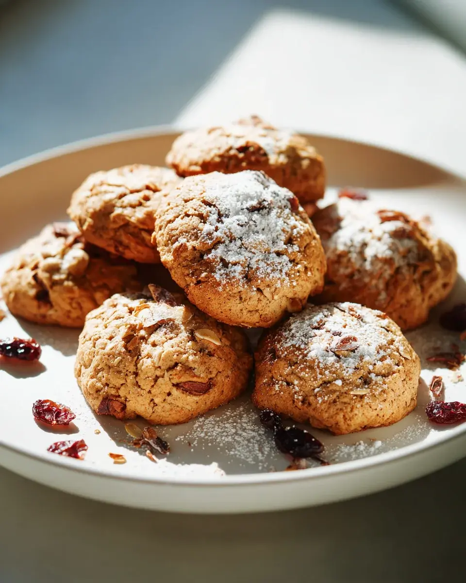 Gesunde Apfel Hafer Kekse