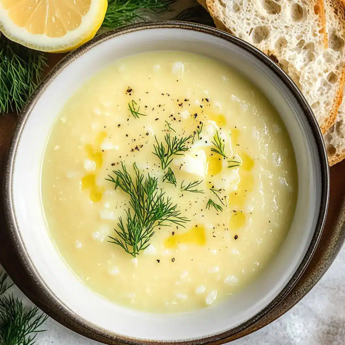 Griechische Eier-Zitronen-Suppe