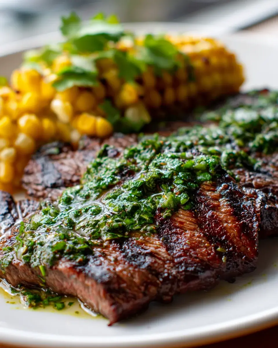 Grilled Chimichurri Flank Steak