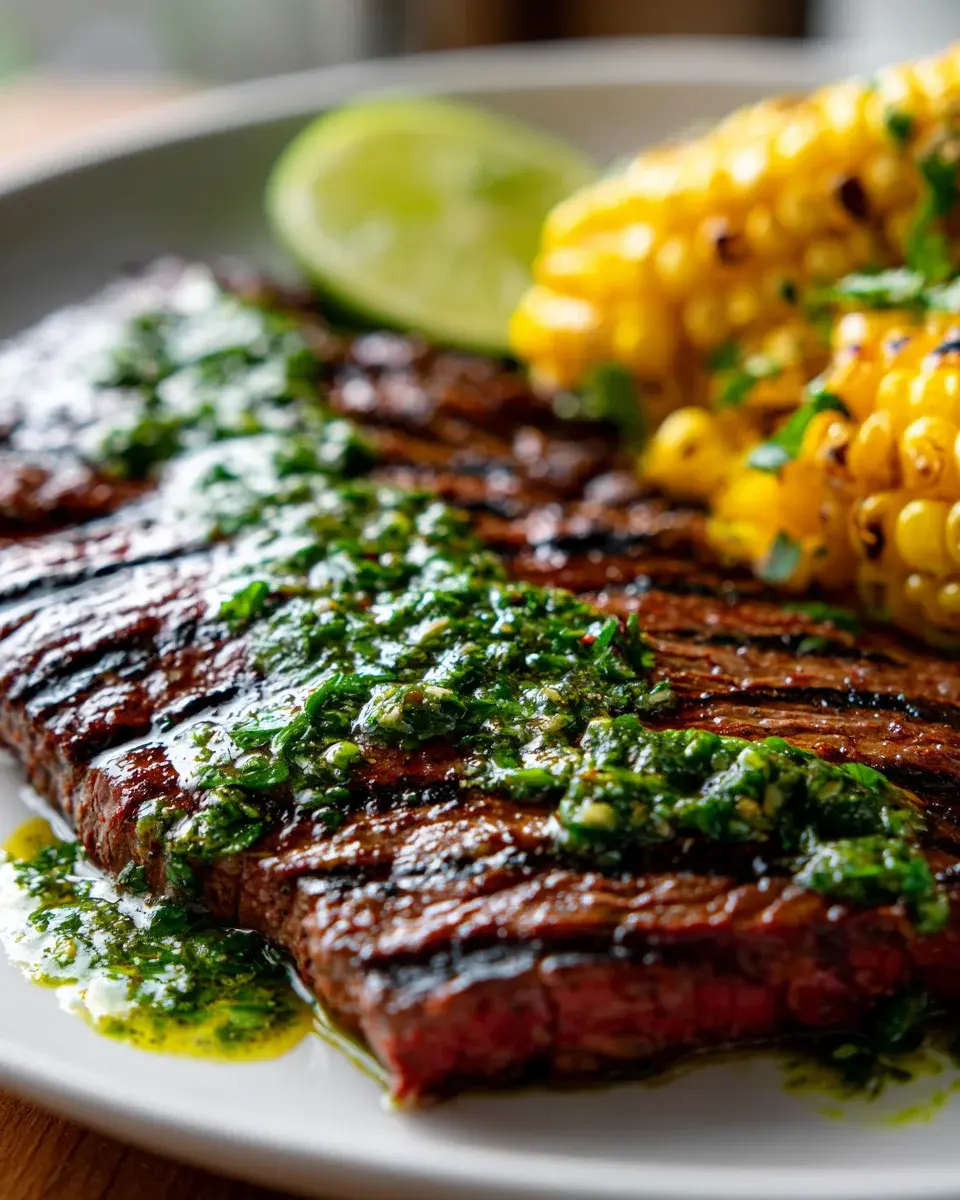 Grilled Chimichurri Flank Steak