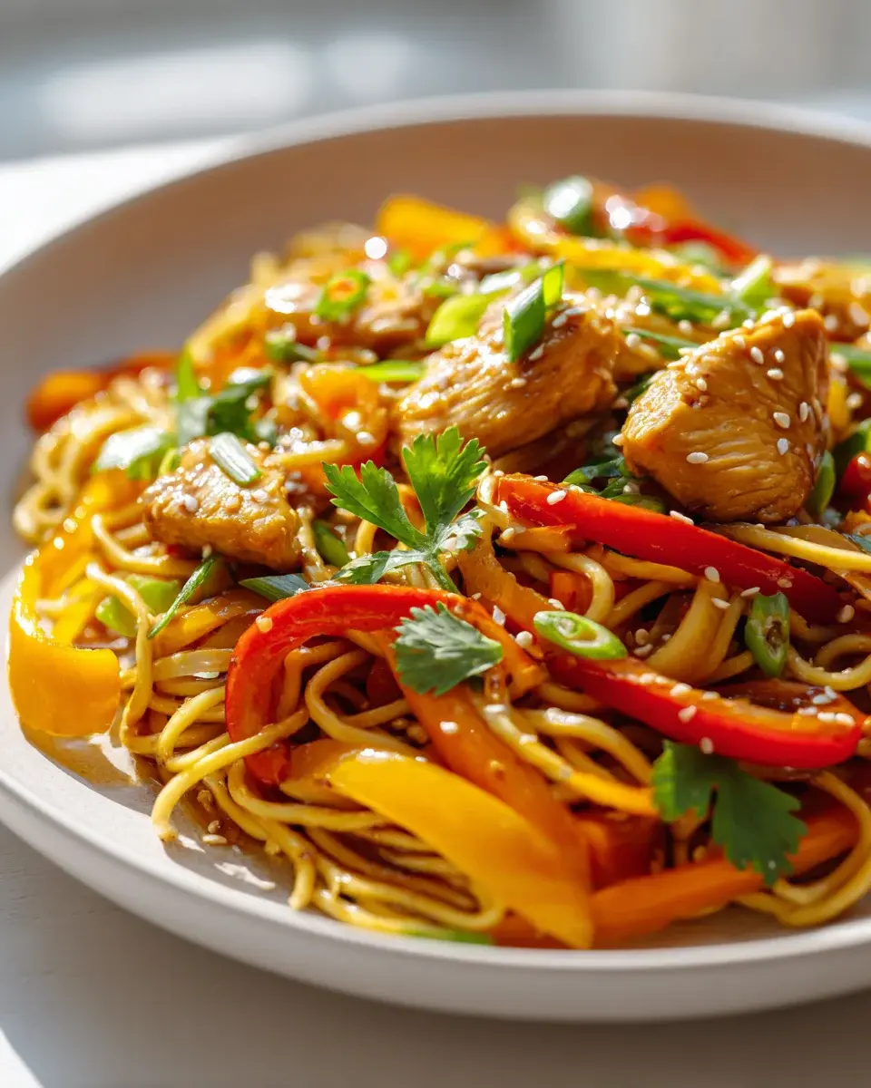 Haehnchen Gemuese Pfanne Heissluftfritteuse