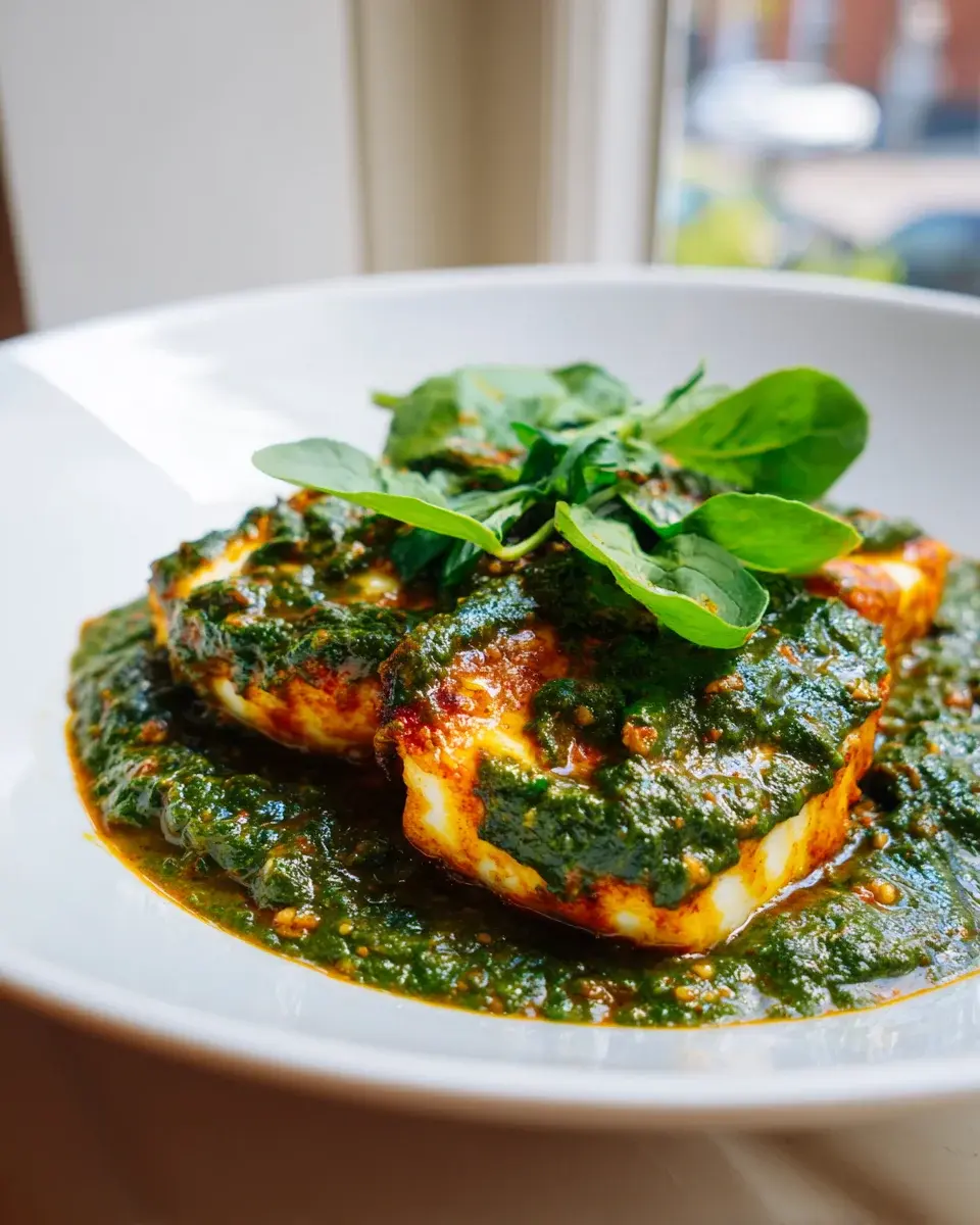 Halloumi Makhani mit Spinat