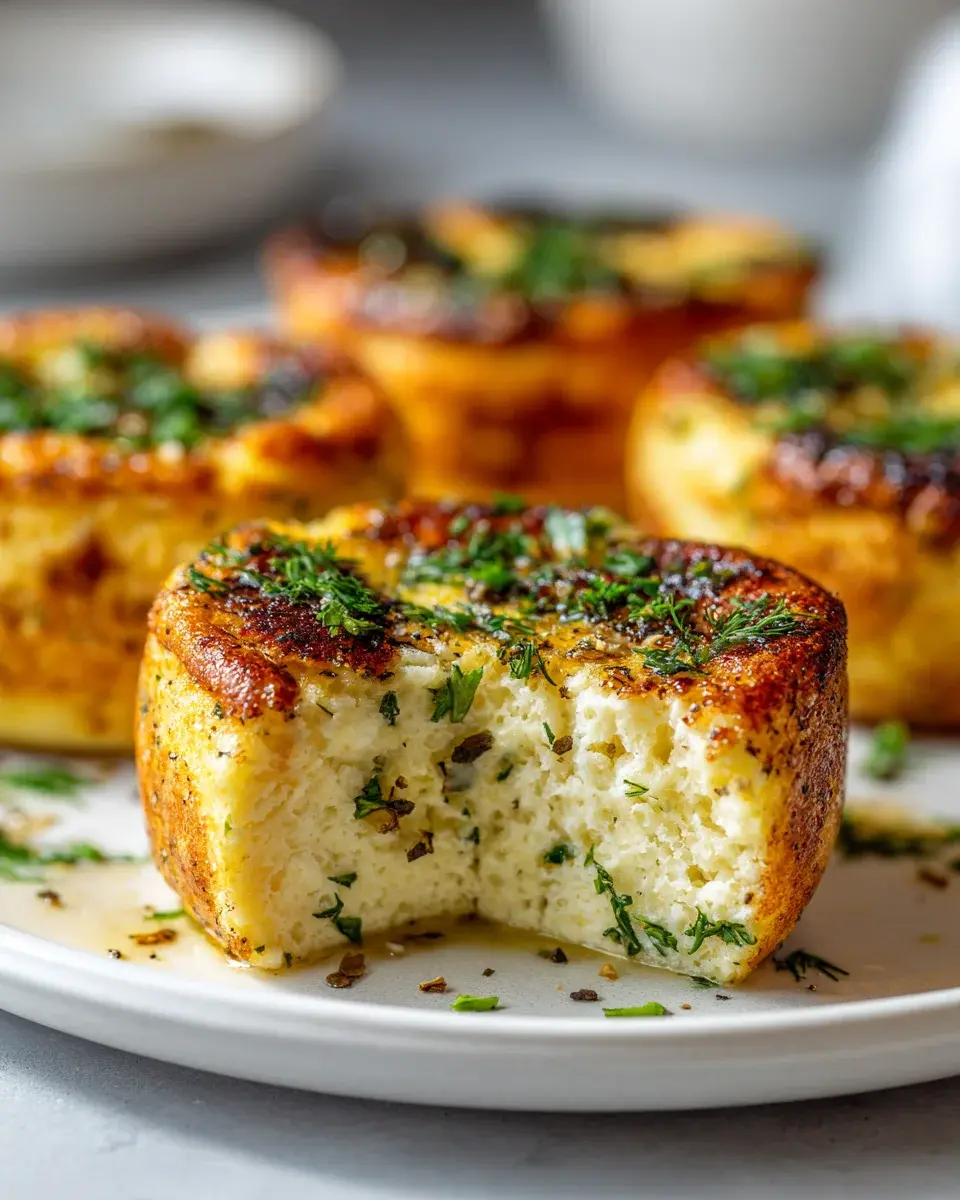 Herzhafte Kräuterquarkküchlein