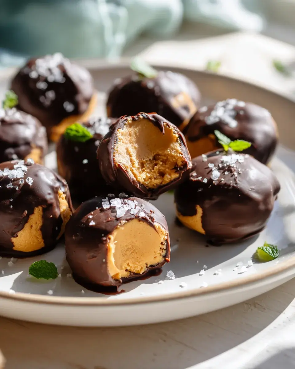 High Protein Peanut Butter Yogurt Bites