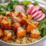 Honey Mustard Roasted Sweet Potato Grain Bowl