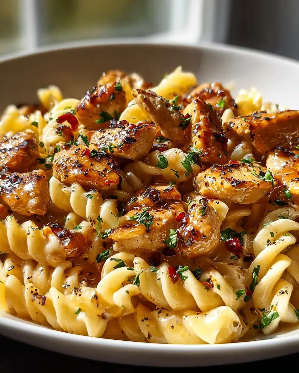 Honey Pepper Chicken Pasta Recipe