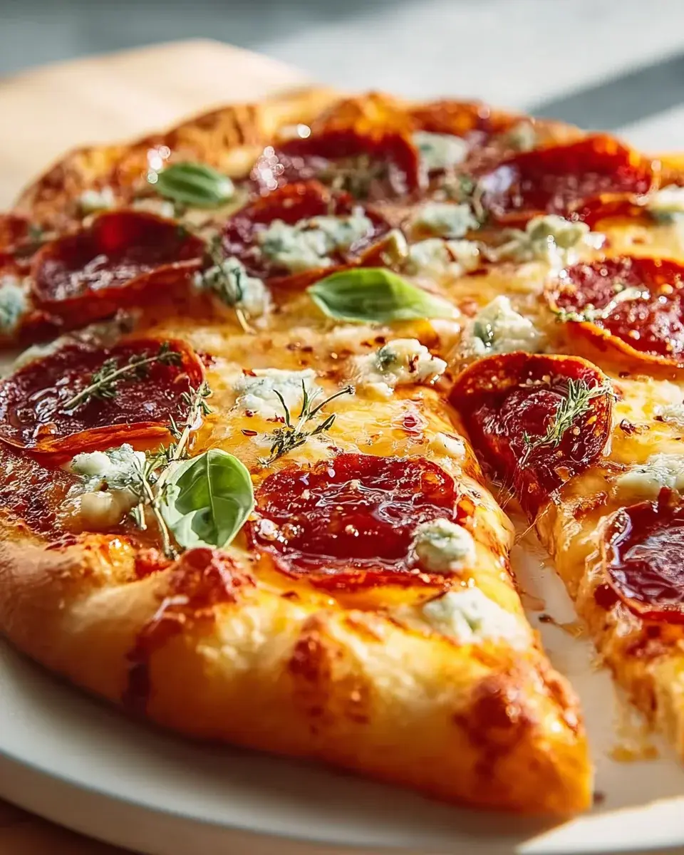 Hot Honey Beef Pepperoni Pizza