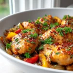 Hot Honey Chicken Skillet mit Paprika