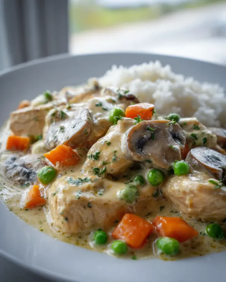 Klassisches Huehnerfrikassee: Cremig, zart & einfach lecker!