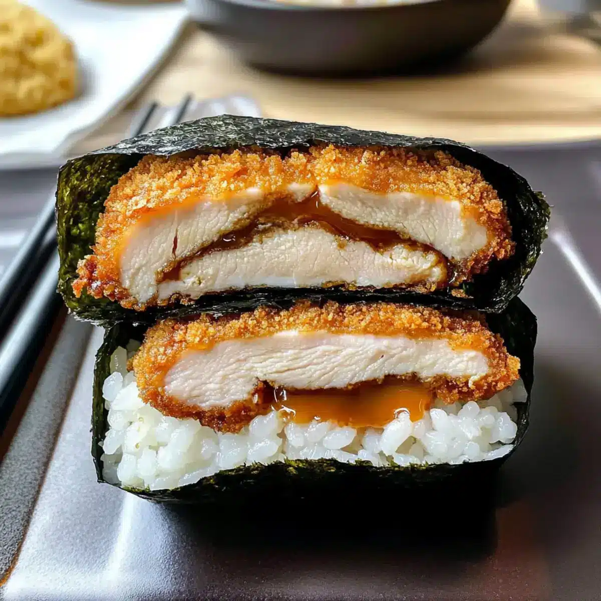 Hühnchen Katsu Musubi