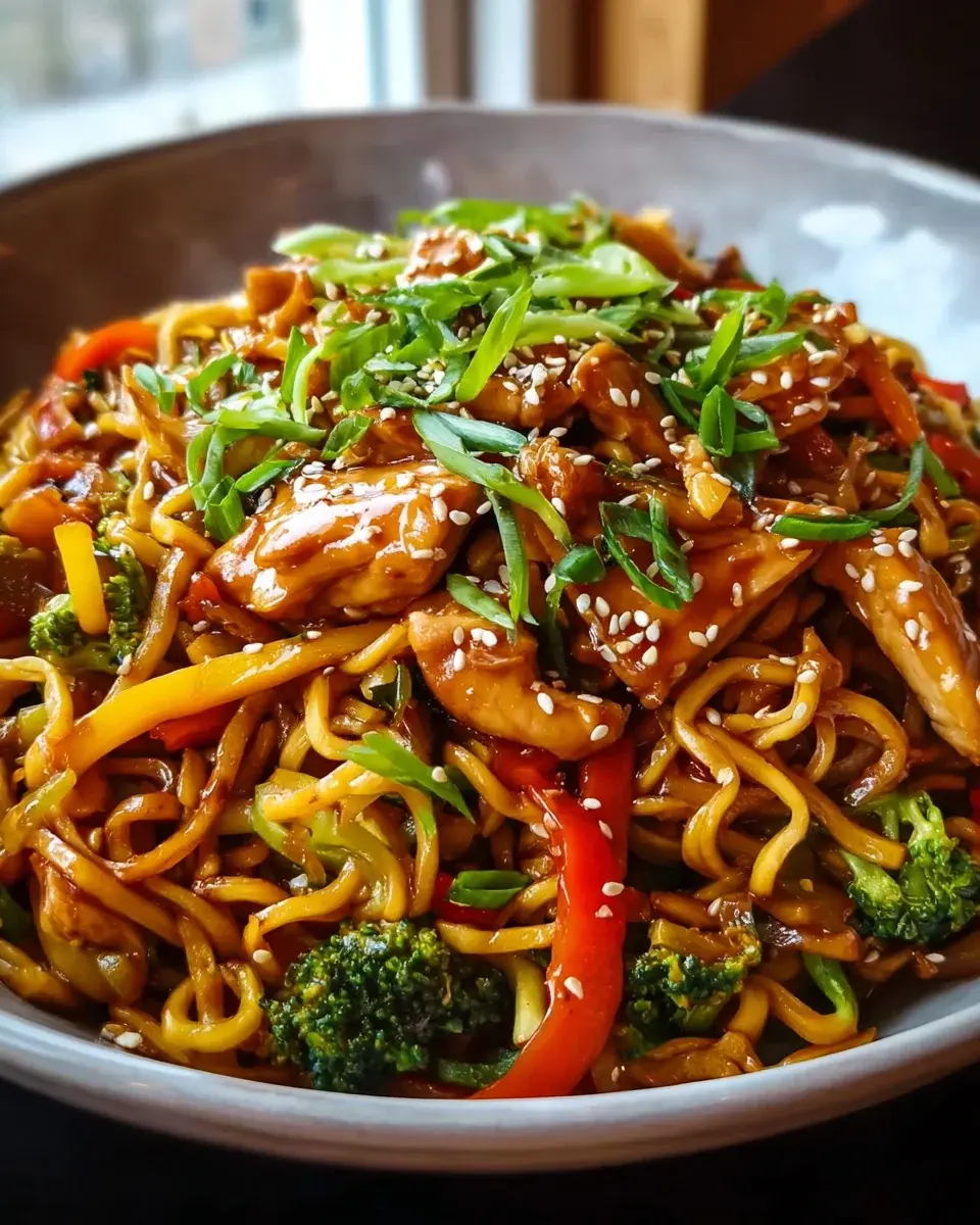 Hyhnchen Teriyaki Nudeln Schnell Aromatisch