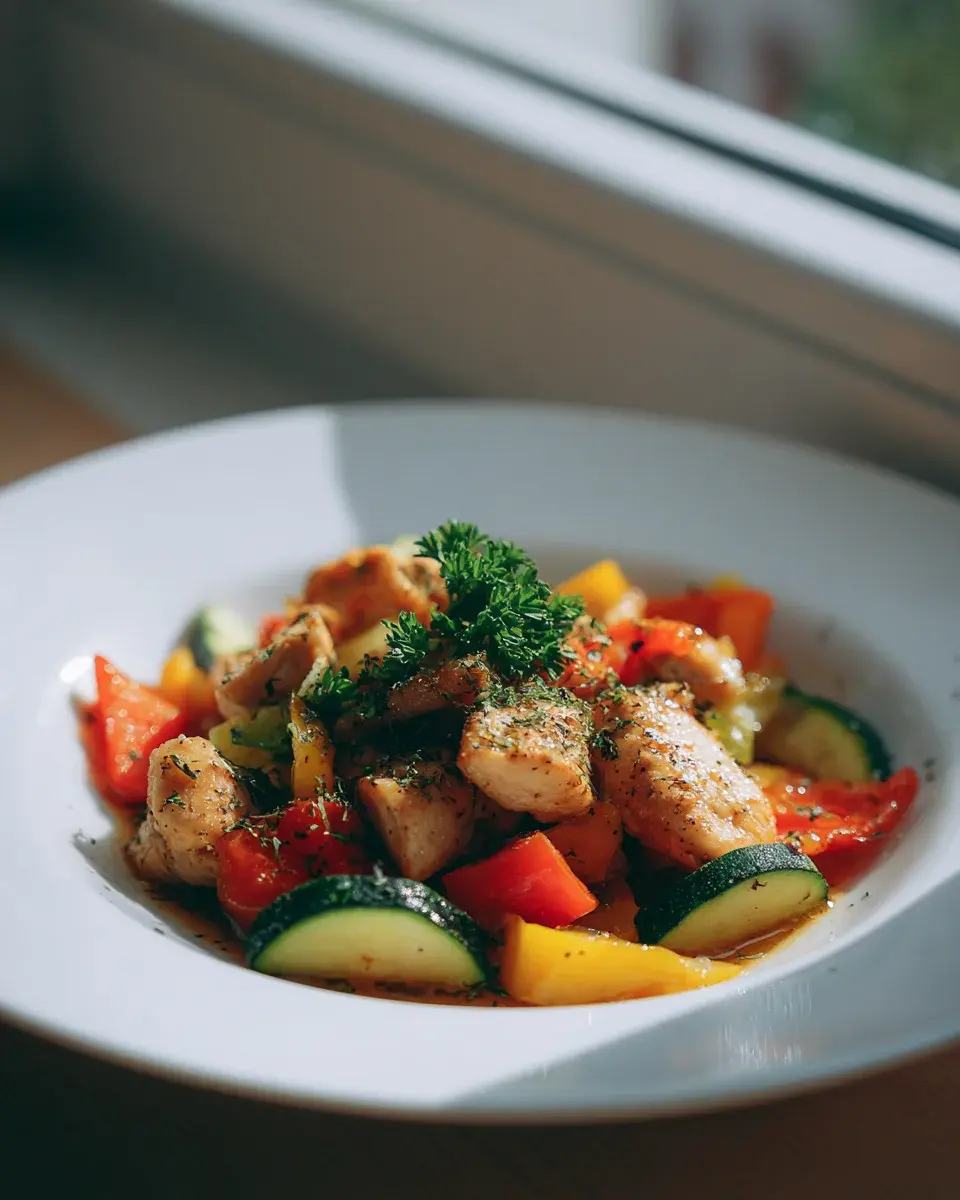 Hähnchenpfanne mit Gemüse