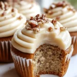 Irresistible Banana Cinnamon Pecan Cupcakes