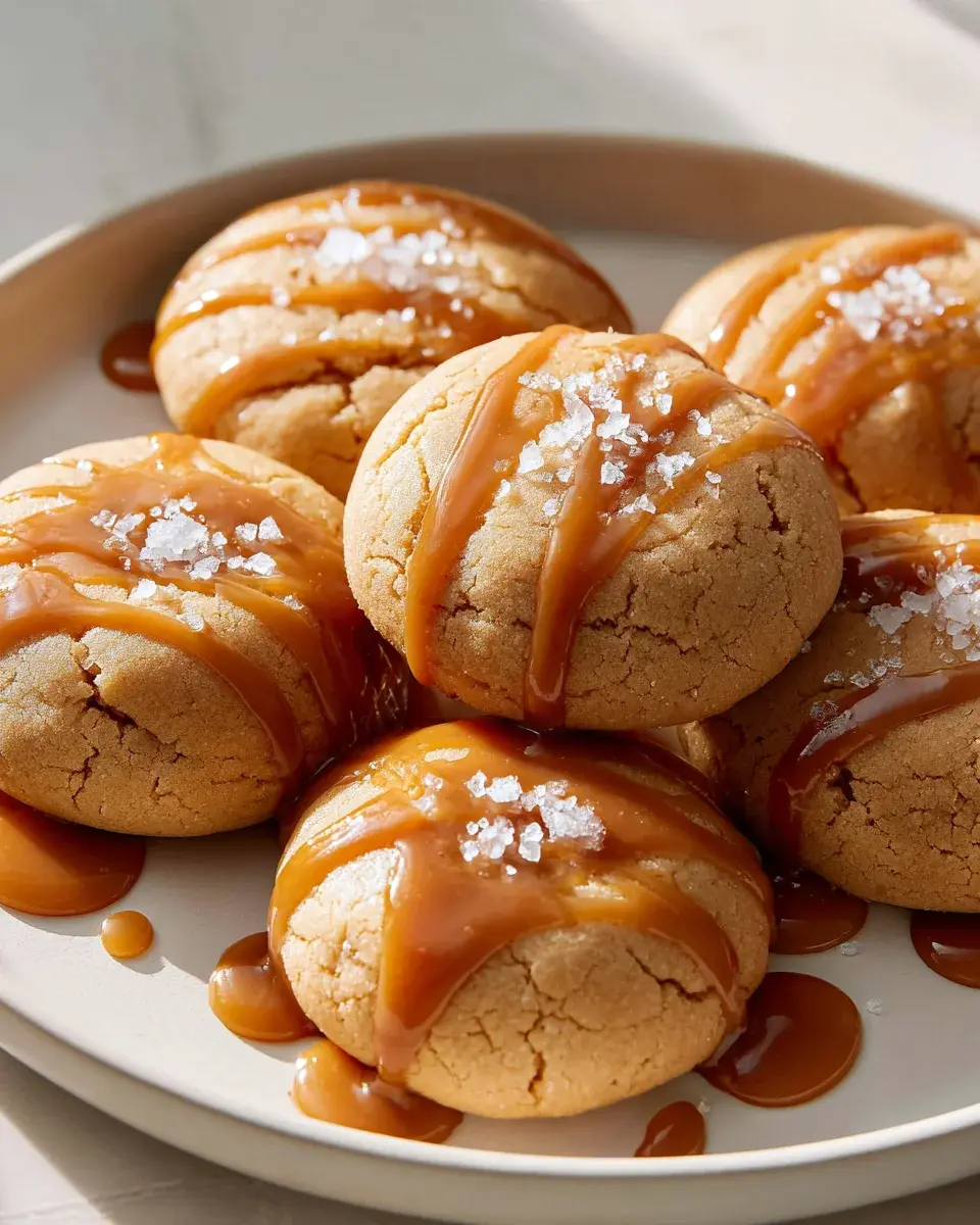 Irresistible Easy Salted Caramel Cookies