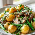 Kartoffel Pilz Pfanne Mit Bohnen