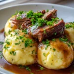 Kartoffelknydel Rinderbraten Soye