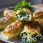 Kartoffeltaschen Spinat Frischkyse