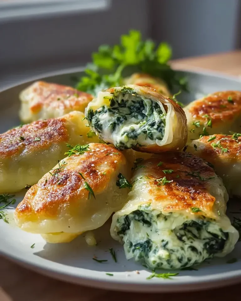 Leckere Kartoffeltaschen mit Spinat-Frischkäse-Füllung genießen – Snackerra