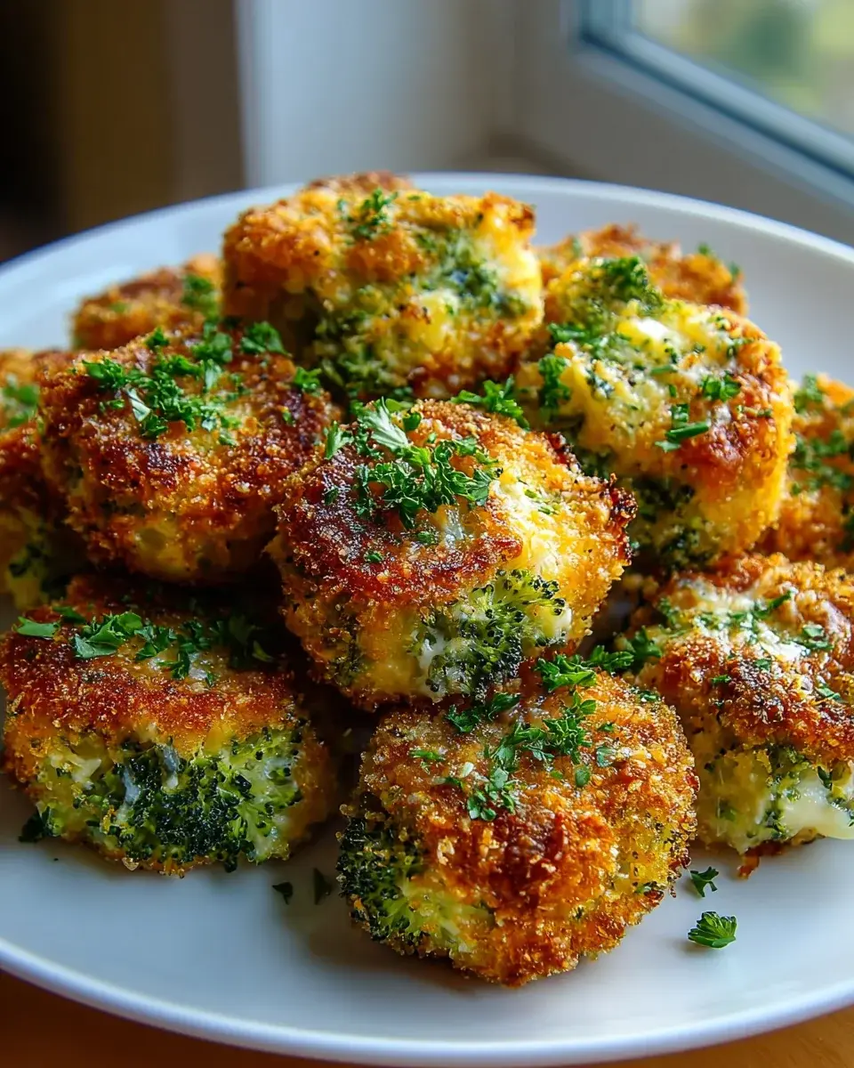 Knusprige Brokkoli Käse Nuggets