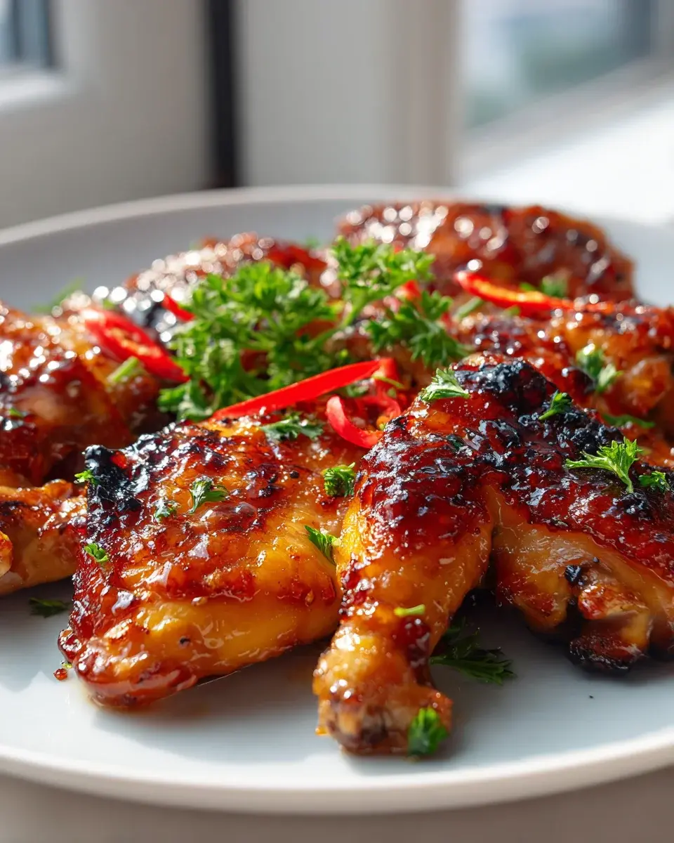 Knuspriges Hot Honey Chicken Aus Dem Ofen