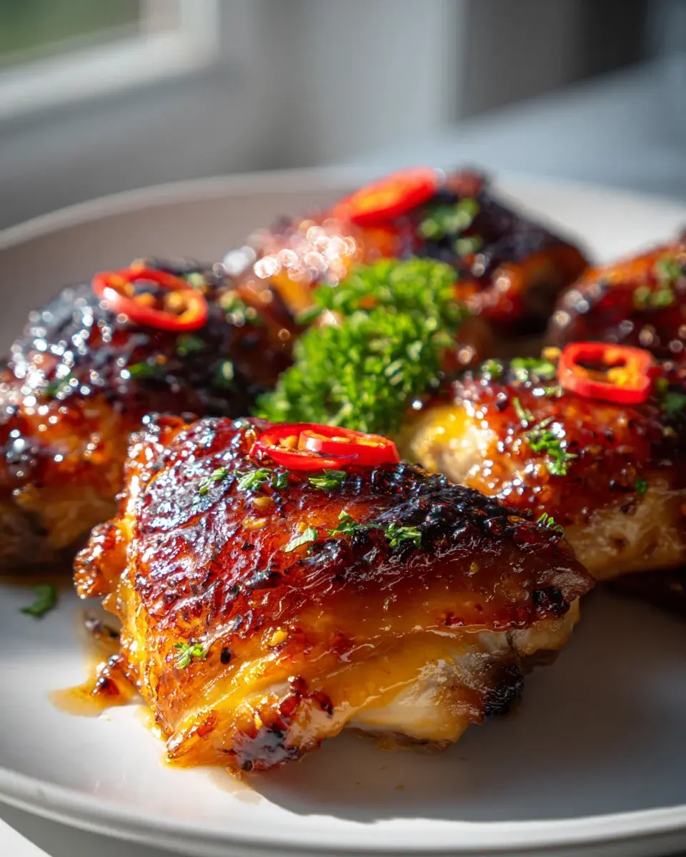 Knuspriges Hot Honey Chicken Aus Dem Ofen