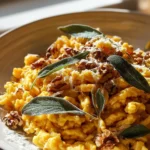 Kuerbis Spaetzle Walnuss Salbei