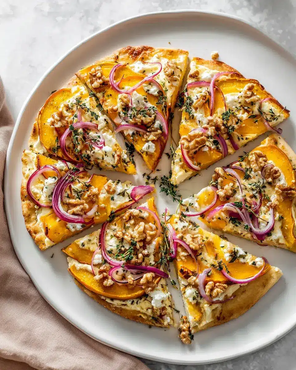 Kurbis Flammkuchen Mit Feta Minuten Rezept