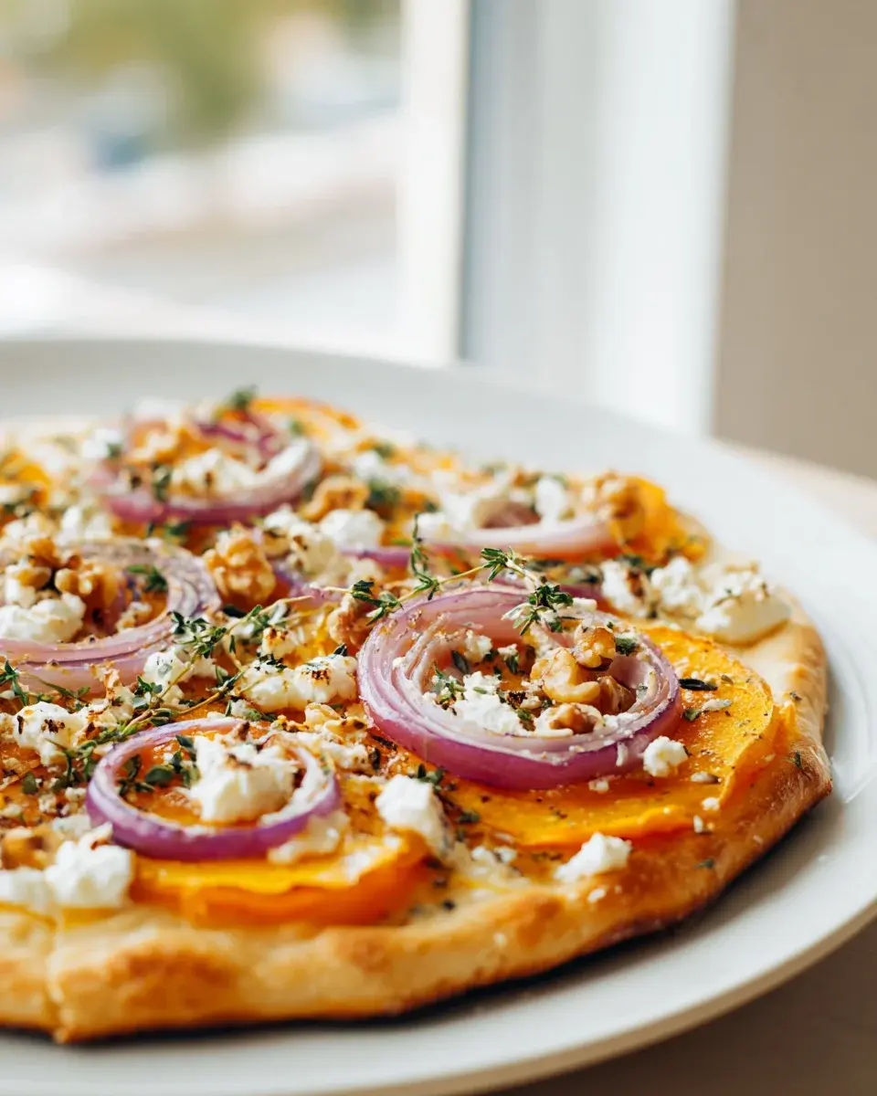 Kurbis Flammkuchen Mit Feta Minuten Rezept