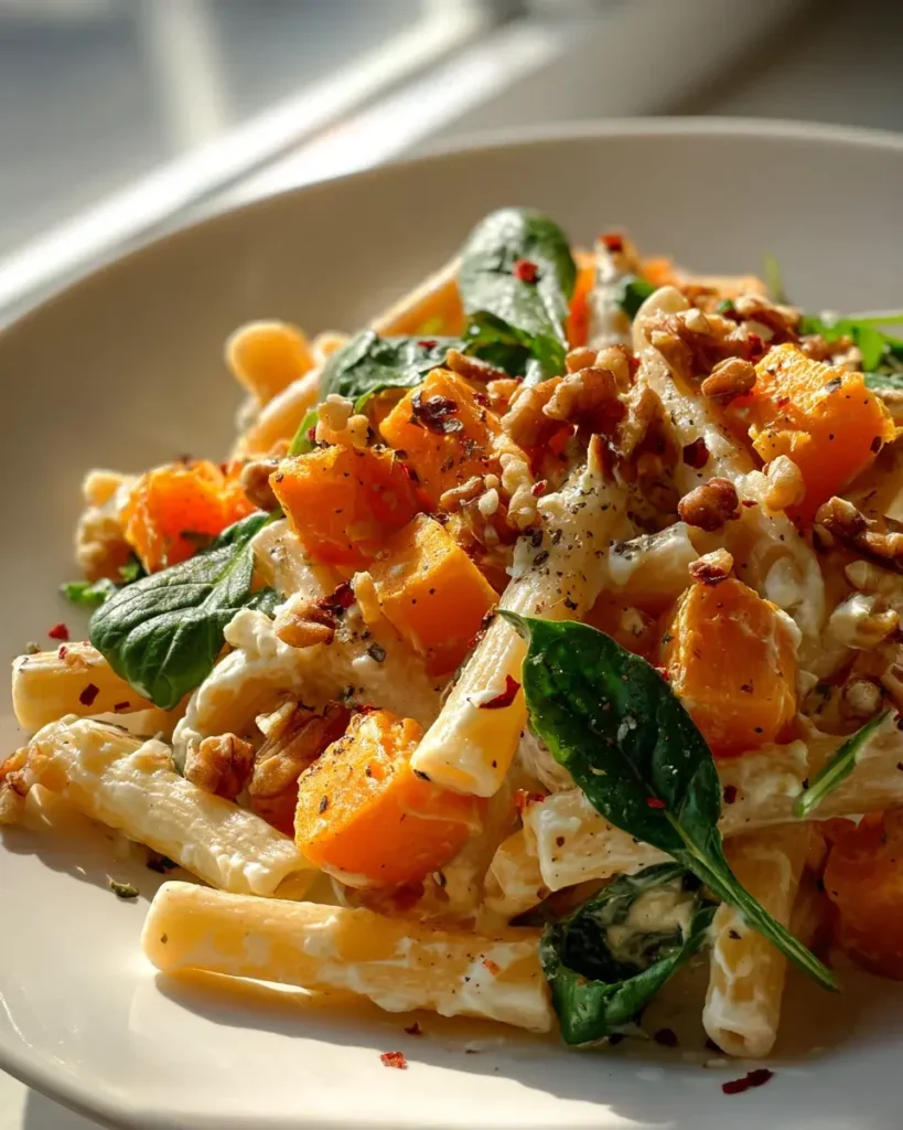Kürbis Feta Pasta: Herbstliches Wohlfühlessen leicht gemacht! – Snackerra