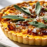 Kyrbis Ricotta Tarte Rinderbacon Salbei
