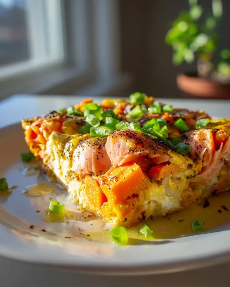 Lachs-Süßkartoffel-Frühstücksauflauf: Herzhaft & gesund starten – Snackerra