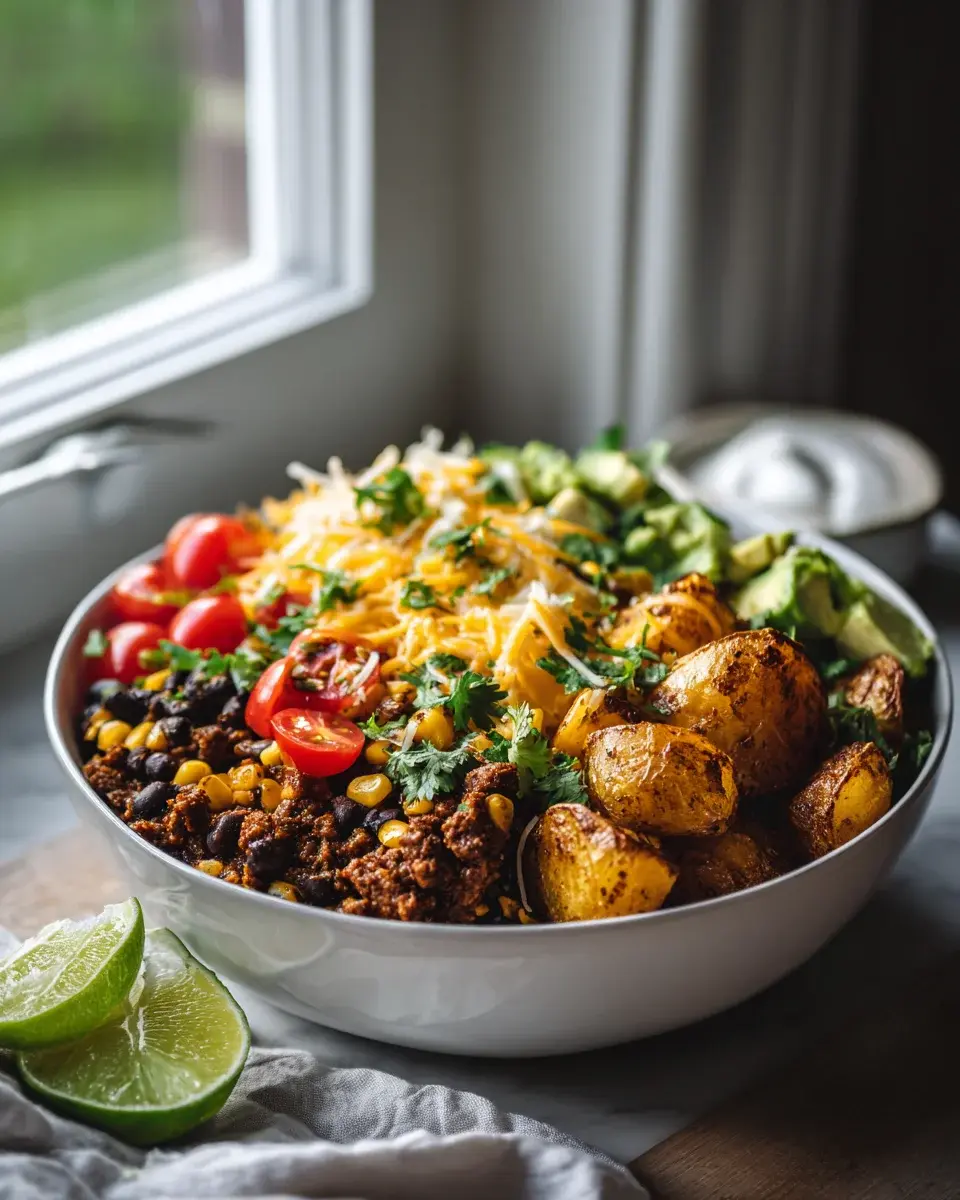 Loaded Potato Taco Bowl