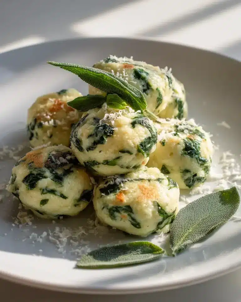 Low Carb Käse-Spinat-Nocken: Dein einfaches & cremiges Rezept