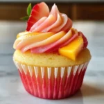 Mango Erdbeer Sonnenuntergang Cupcakes Rezept