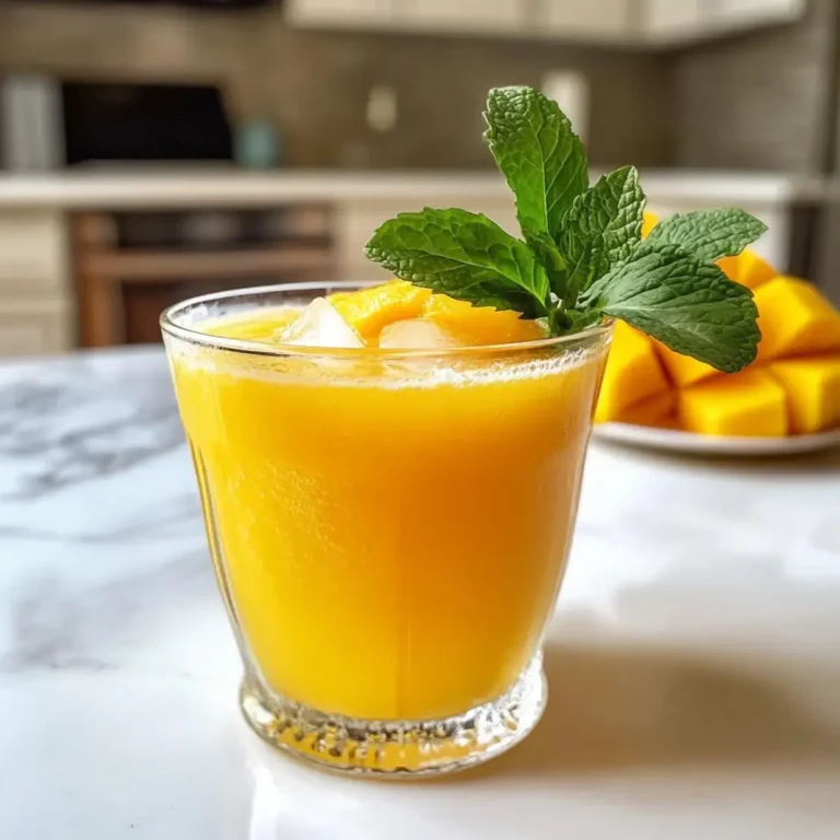 Erfrischender Mango Ingwer Mocktail – Der perfekte Sommerdrink