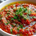 Marokkanische Tomaten Paprika Sauce Mit Gewyrzen