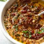 Mediterranean Sun Dried Tomato Garlic Olive Oil Dip