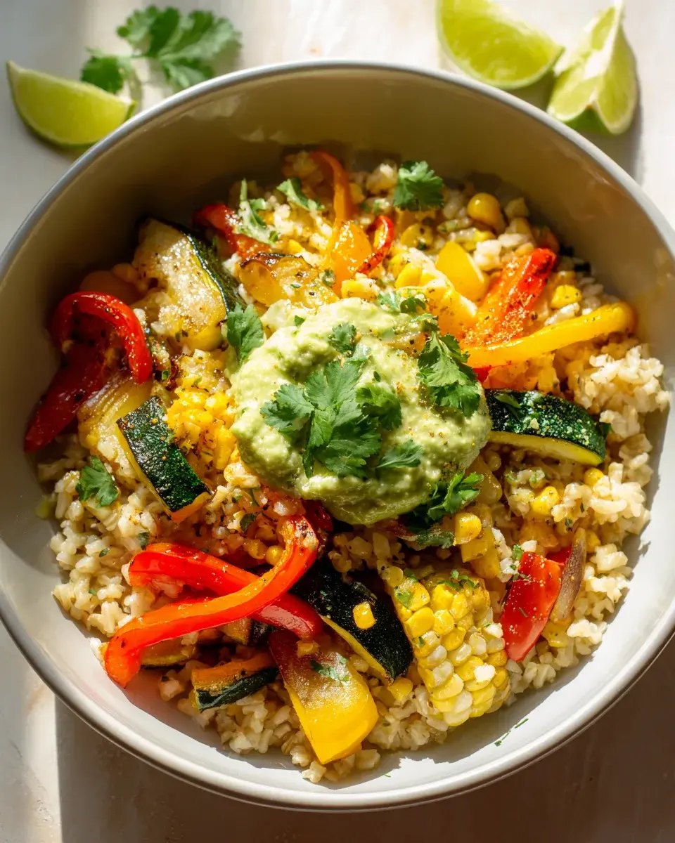 Mexican Style Vegetable Rice Bowl