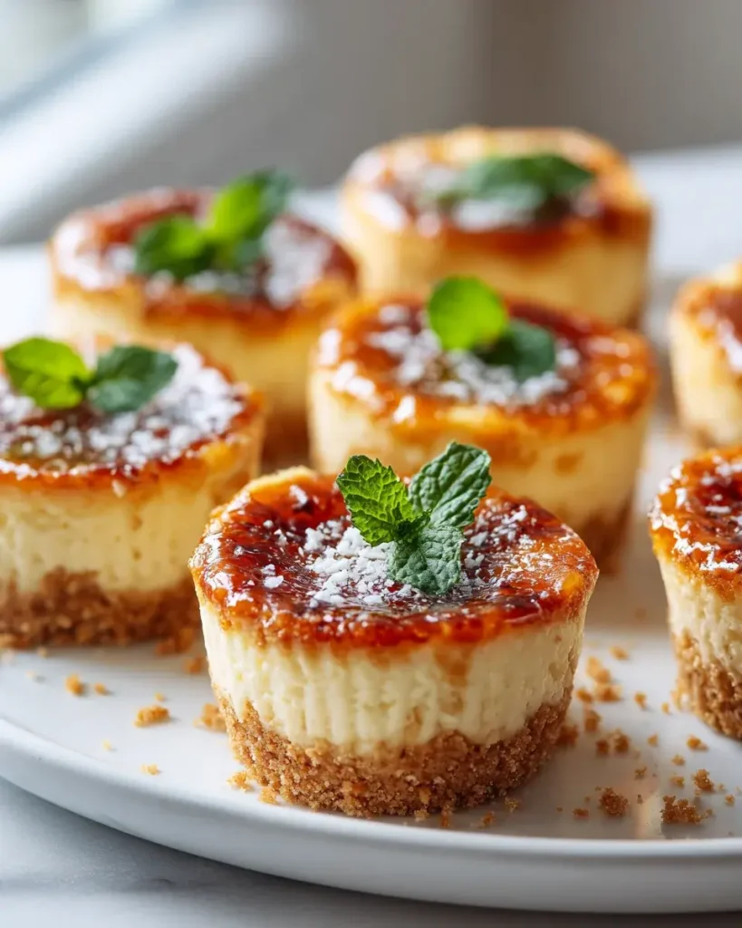 Unwiderstehliche Mini Crème brûlée Cheesecakes – Dein Rezept – Snackerra