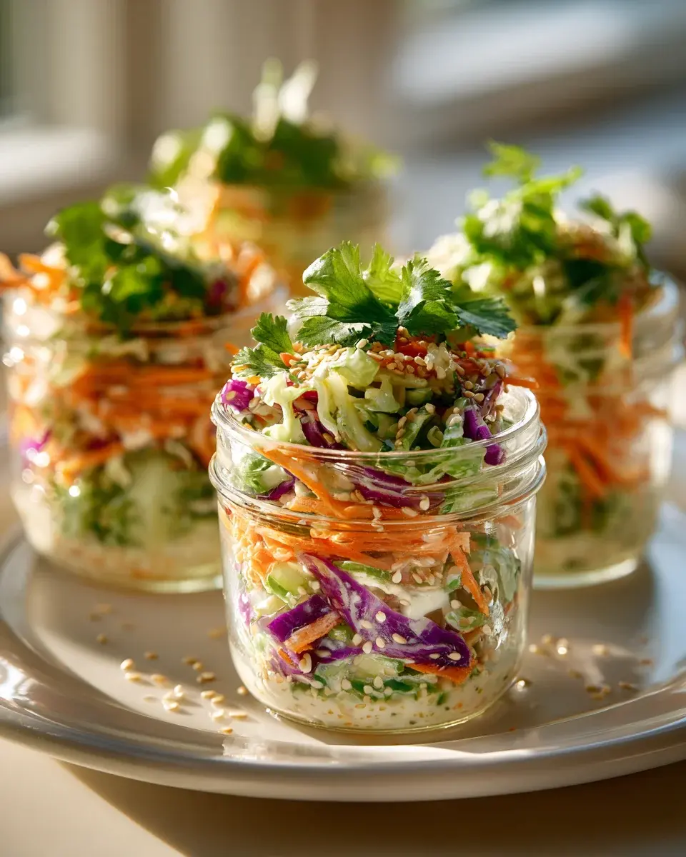 Mini Slaw Gläser Als Party Snack Mit Kräutern