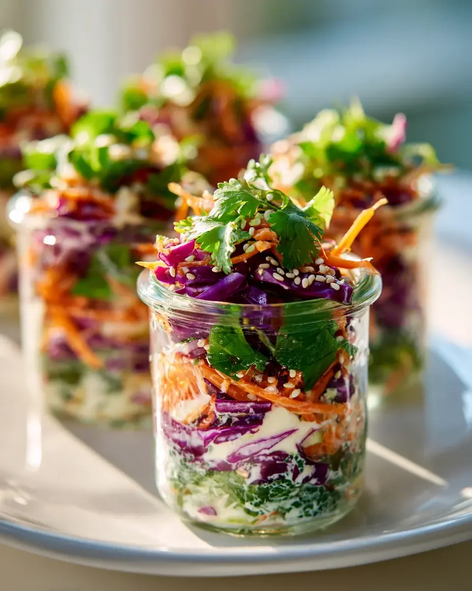 Mini Slaw Glyser Als Party Snack Mit Kryutern