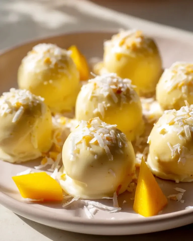 Cremige No-Bake Mango Trüffel: Einfaches Rezept für Sommertage