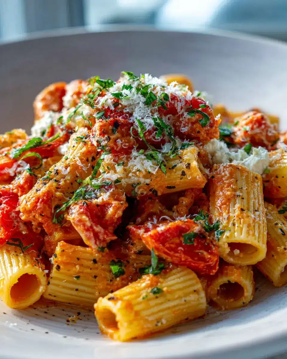 Nudeln mit Huettenkaese