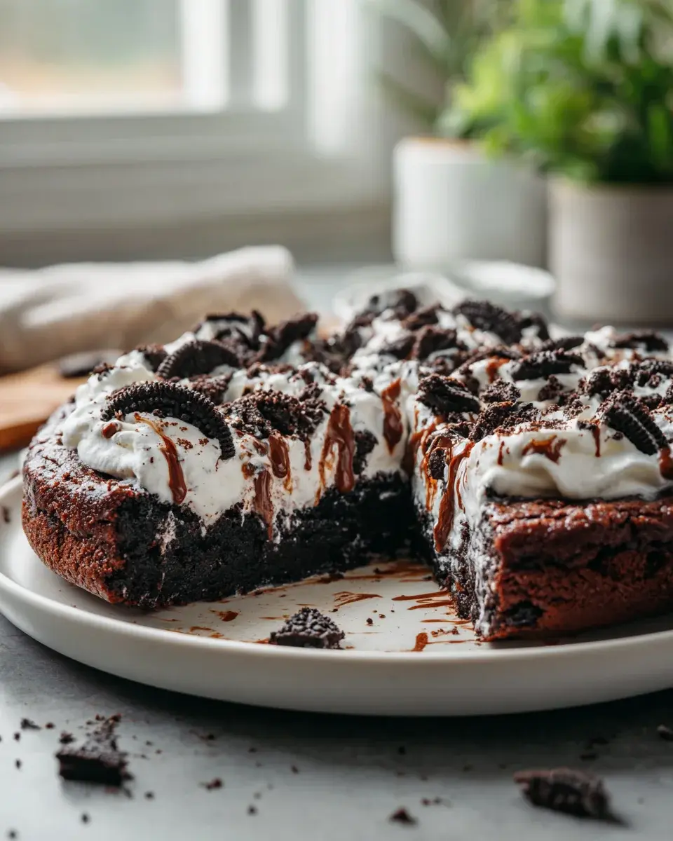 Oreo Fudge Brownie Pizza