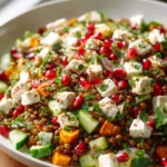 Orientalischer Linsensalat Feta