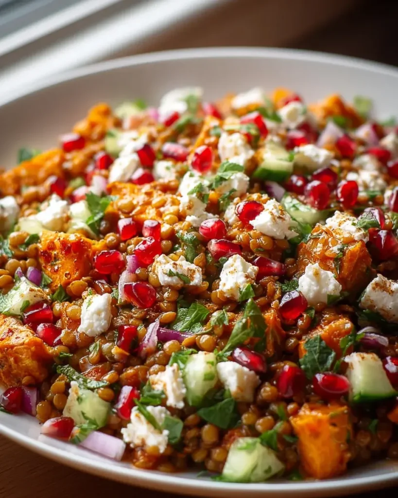 Orientalischer Linsensalat mit Feta – Gesund & Lecker!