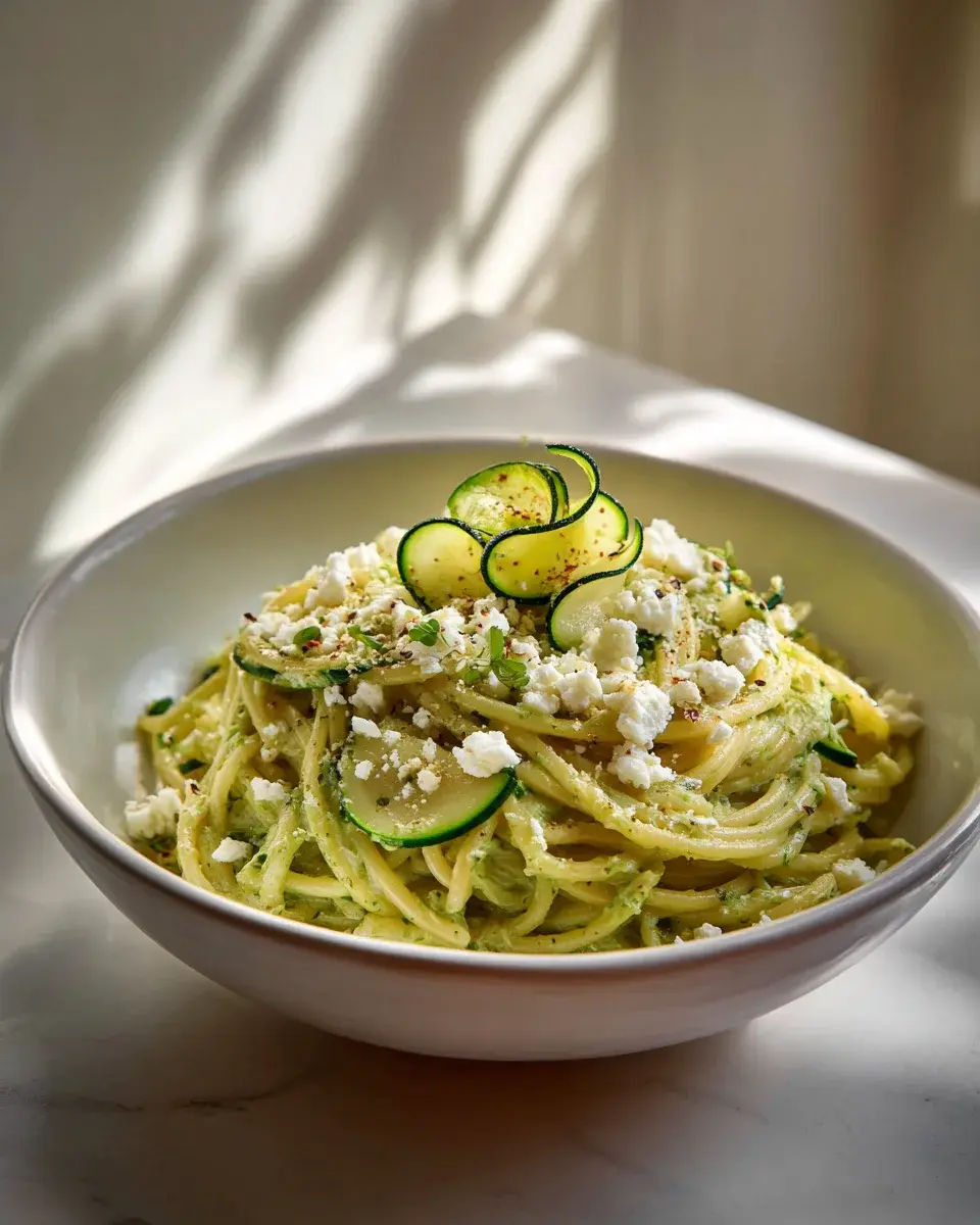 Pasta in Zucchinisoße