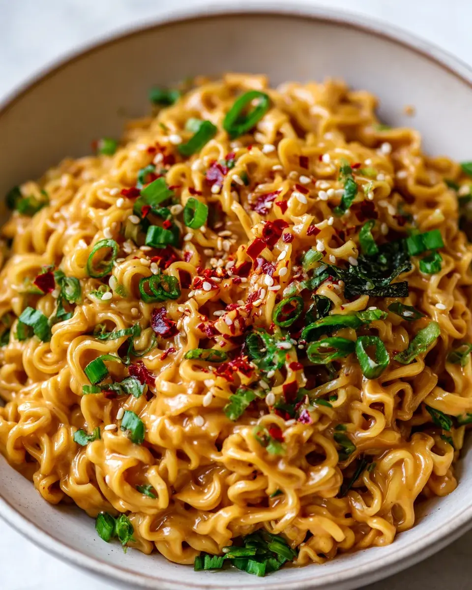 Peanut Butter Spicy Ramen