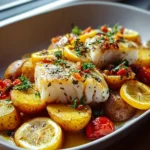 Portugiesischer Ofenfisch Mit Kartoffeln